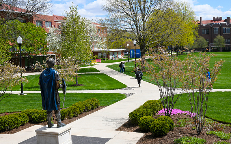 Quad in the spring.